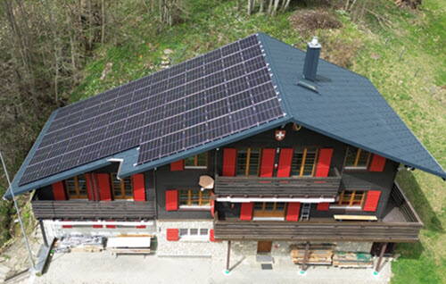 Referenz Photovoltaikanlage in Schwarzsee